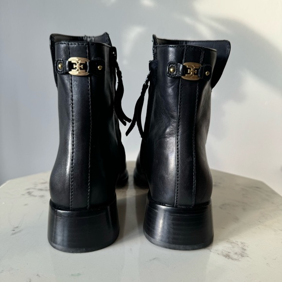 Sam Edelman Womens Thatcher Black Leather Square Toe Ankle Boots US 6.5 EUR 36.5 - Picture 3 of 8